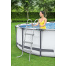 Каркасный бассейн BESTWAY STEEL PRO MAX 457х107см, 14970л + фильтр-насос 3028 л/ч, тент, лестница 56488 BW